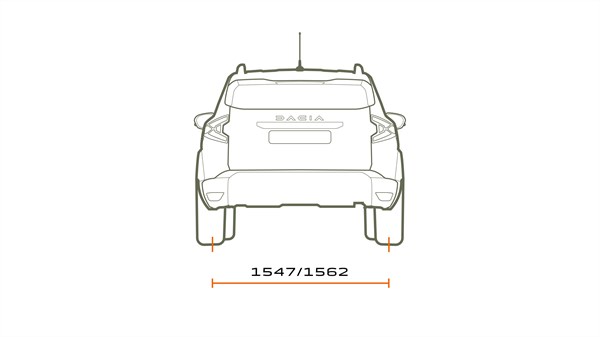 Dimenzije vozila - Dacia Duster