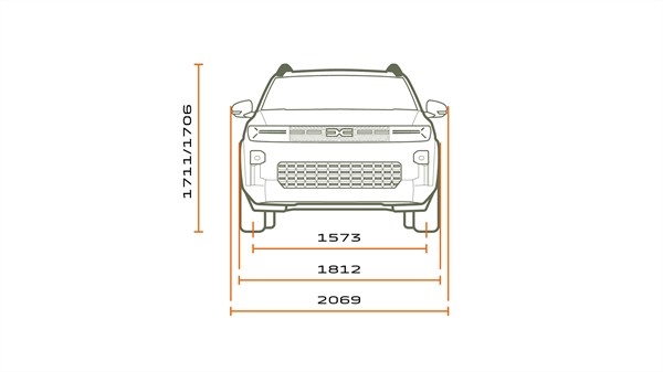 dimenzije  - Dacia Bigster