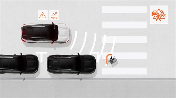 Dacia Bigster - SUSTAV AUTOMATSKOG KOČENJA ZA VOZILA, PJEŠAKE I BICIKLISTE